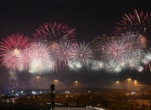 同心县焰火晚会